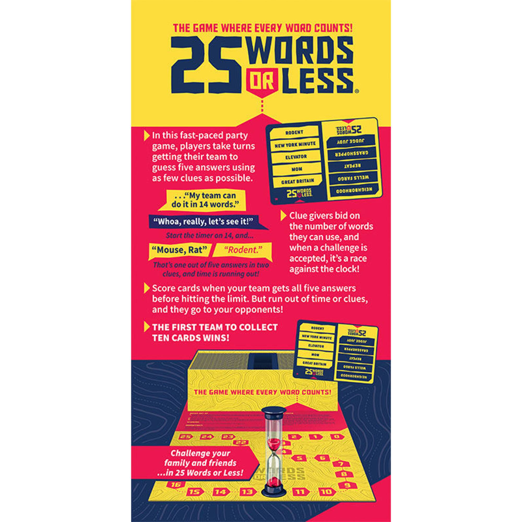 USAopoly 25 Words or Less Board Game